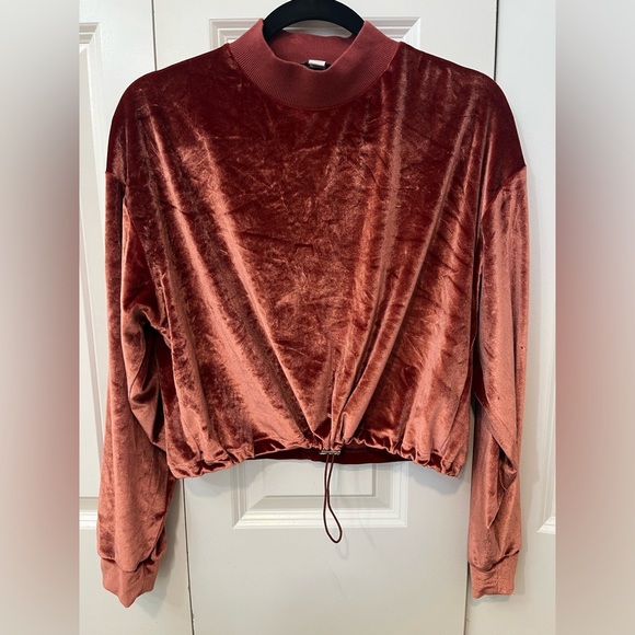 Topshop Brown and Red Blouse for Effortless Style - Picture 1 of 8
